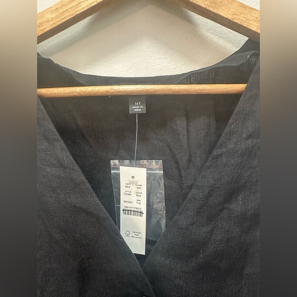 NWT! J.Crew women’s Tall mini dress in linen. Size 16 Tall $158 - Picture 5 of 8